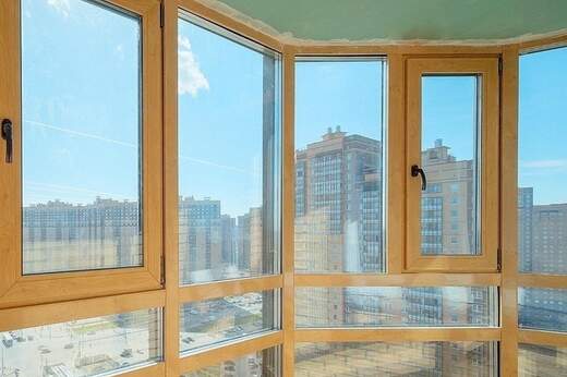 Панорамное остекление балкона с ламинированием