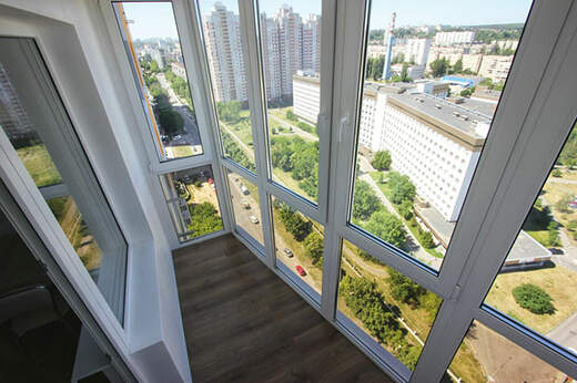 Панорамное ПВХ окнами